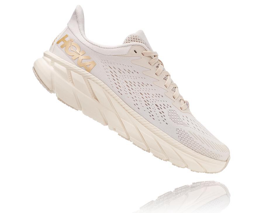 Hoka One One Koşu Ayakkabısı Kadın Beyaz - Clifton 7 - JC7284109